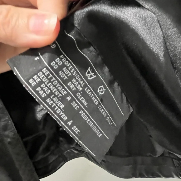 Vintage Harley Davidson Black Leather Studded  Motorcycle Riding Jacket XS 90s - Picture 11 of 11